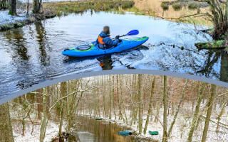 zimowe spływy kajakowe na obszarze NGR