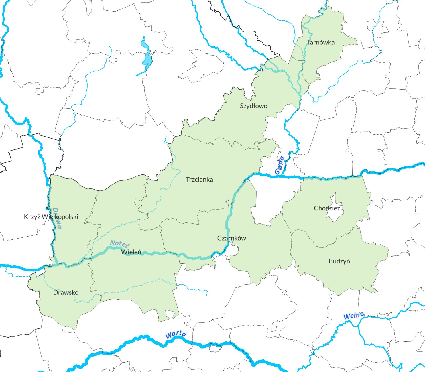 Obszar działania NGR 